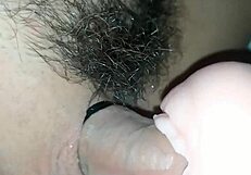 teen girl masturbates with fake pussy toy