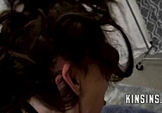 Stepdaughter And Friend In Threesome Sex