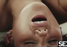 Two beautiful Asian girls give superb XXX oral sex