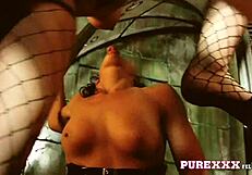 Can Caged Lesbian Slaves Handle Intense Cum Swapping?