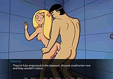 Having Fun in Shower at Amity Park