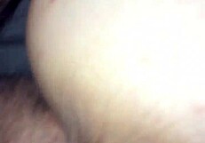 Wife Bent Over for Doggystyle Creampie at Home