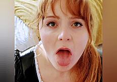 Sloppy Spitty Blowjob Creampie In Heels