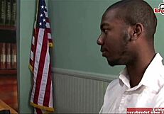 blonde milf teacher in tight nylons craves huge bbc