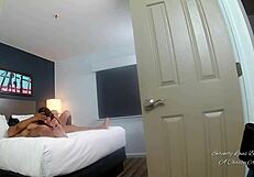 Watch Serenity in that cage, loving every inch of black cock while her cuckold watches closely.