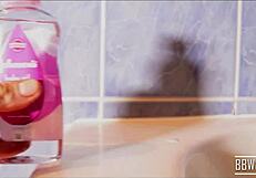 i'm busty bbw wife oilin up my huge tits, oops