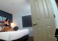 Watch Serenity in that cage, loving every inch of black cock while her cuckold watches closely.