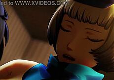 Deleted Persona 3 Reload scene with Japanese cartoon masturbation