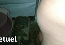 Caliente chica masturbates with deep emotion