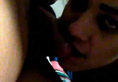 Slut Baylee really enjoys sucking cock with deepthroat