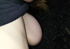 Enjoying the Busty Beauty's Natural Assets