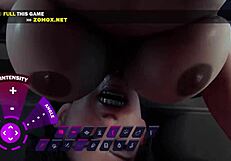 Her crazy desire for sex drives her mad in animation