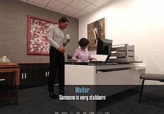 anita's internship at the office in anime style