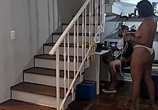 she showed new bikinis at work, got pussy fucked