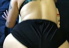 Amateur Couple's Young Girl with Perfect Ass Bent Over for Doggy. Is She Your Sister?