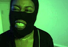 Ebony Babe Strokes Big Cock In Rough POV Masturbation