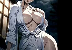 Nico Robin delivers French jerk off instructions with seductive European accent