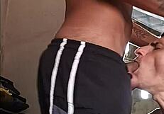 Sucking My Neighbor's Massive Twenty-Three Centimeter Cock