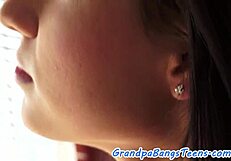 Hey, check this tattooed teen getting wild with grandpa in missionary!