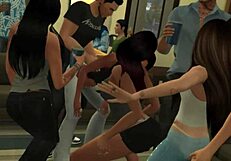 PORNSTARS AT COLLEGE PARTY - SIMS 4 PORN VIDEO!