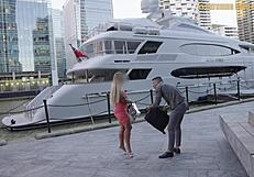 A British blonde with a big ass gets paid to have sex with a total stranger