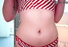 Fallon Love Swallows Big Cum Load