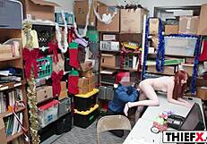 Such was Krystal Orchid: a petite redhead was caught stealing in the office