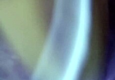 Asian milf fingers pussy with banana creampie