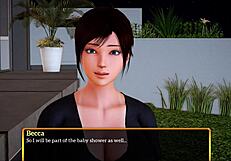 She says, Bent over doggystyle with big cock, small tits redhead.