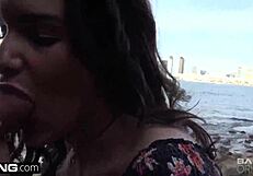 Teen Amateur's Deep Emotional Outdoor Deepthroat and Group Pussy Lips Adventure