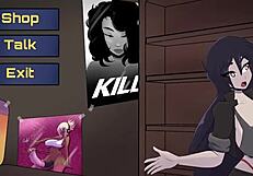 Toto and Mei in game-spunkstock cumshot