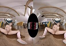 Virtual taboo - legs spread wide for masturbation.