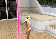 Yacht party in Europe with exotic dancer and torn dresses