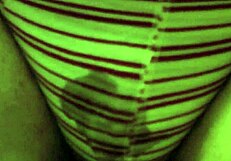 omg, peein in my red striped undies on toilet... so embarassin!