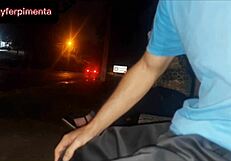 Risk putting dick in front of bus-waiting teen