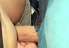 Wow, He Cums In My Panties And I Pull Them Up!