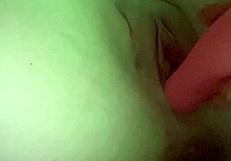 Petite babe pleasures her wet tight pussy