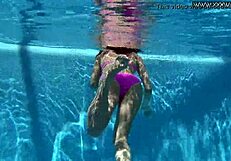 Hot Russian Jessica Lincoln Teases in Pool