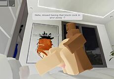 I am a robloxian redhead slutty snowbunny taking care of my daddy in doggystyle with his monster cock