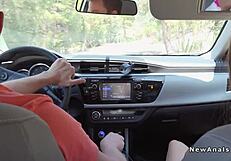 couple gets wild with anal fucking in the backyard!