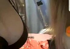 periscope babe teases with her stunning chest in playful clip.