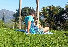 Stepbrother Fucks Latina Teen Hard Outdoors