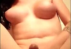 Shemale Feels Intense Pleasure Riding Dildo Hard On Webcam