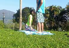 Stepbrother Fucks Latina Teen Hard Outdoors