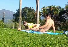Stepbrother Fucks Latina Teen Hard Outdoors
