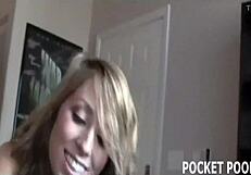 Aziza Diamond soaks her tight little panties in fun way