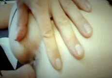 Wife poses in sexy lingerie at home