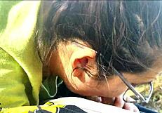 Wife has oral sex in front of man