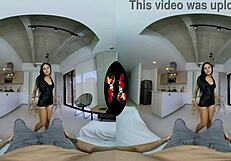 See Vrlatina a small latina slut getting fvcked in vr