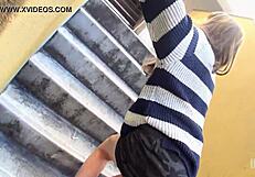 Asian girl squirts from clit stimulation